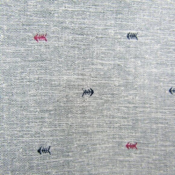 Molokai Surf Co Gray Fish Bone Print Camp Shirt Button Down Size M Surfer Beach - Picture 2 of 10